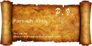 Parragh Vita névjegykártya